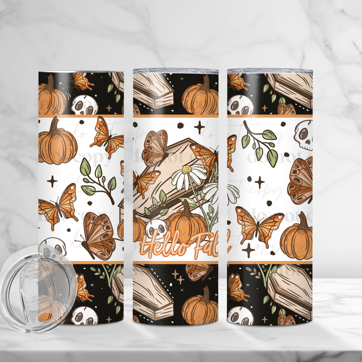 Hello Fall Tumbler Wrap