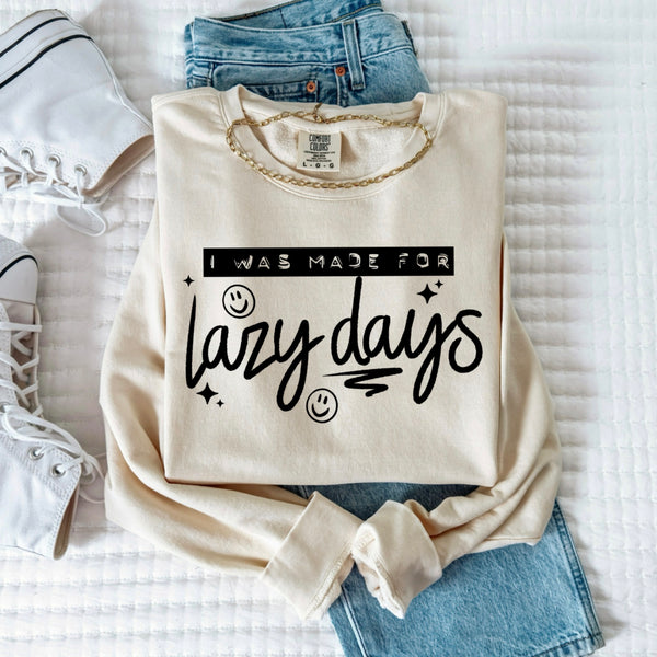 Lazy Days Single Color PNG