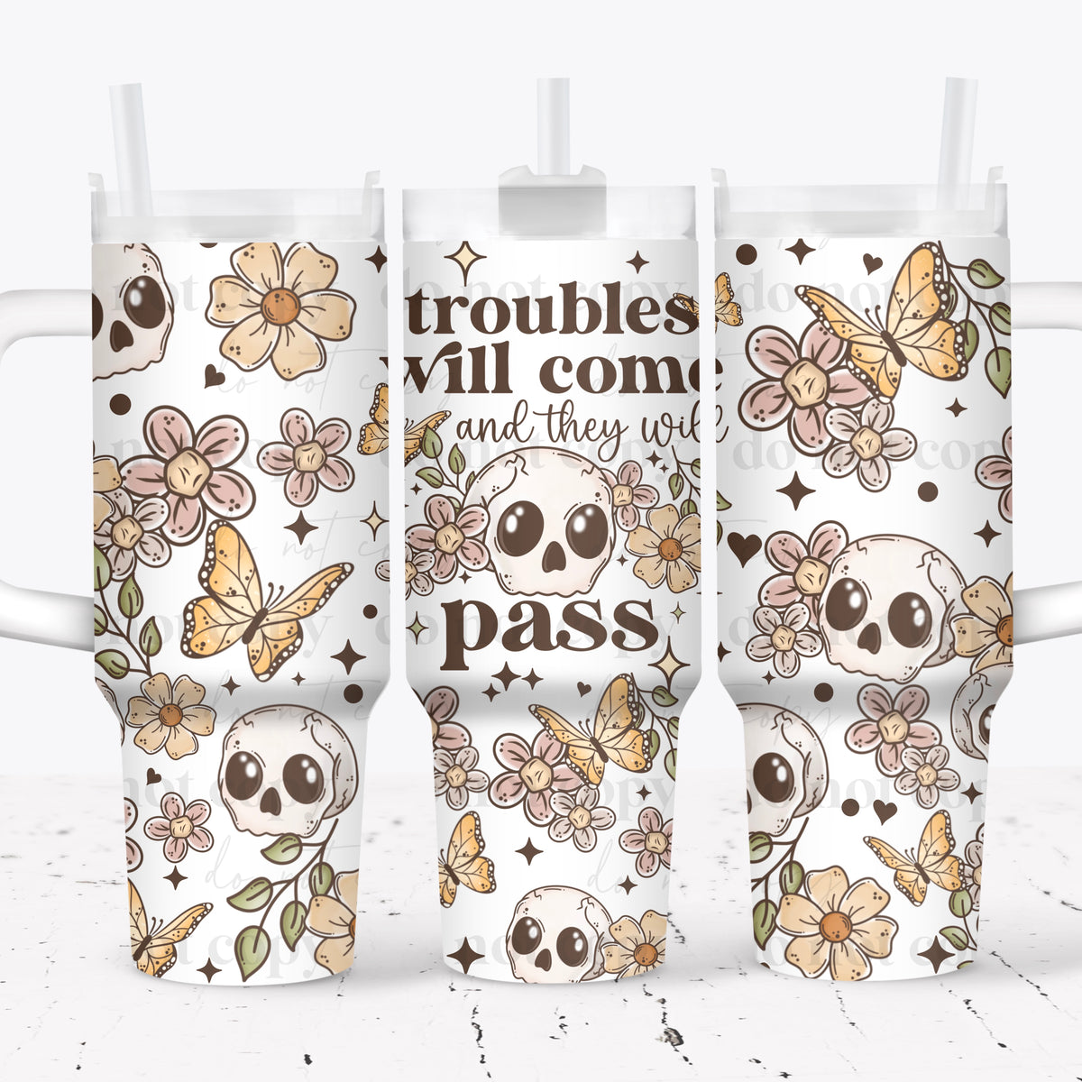 Troubles Will Come 40oz Tumbler Wrap