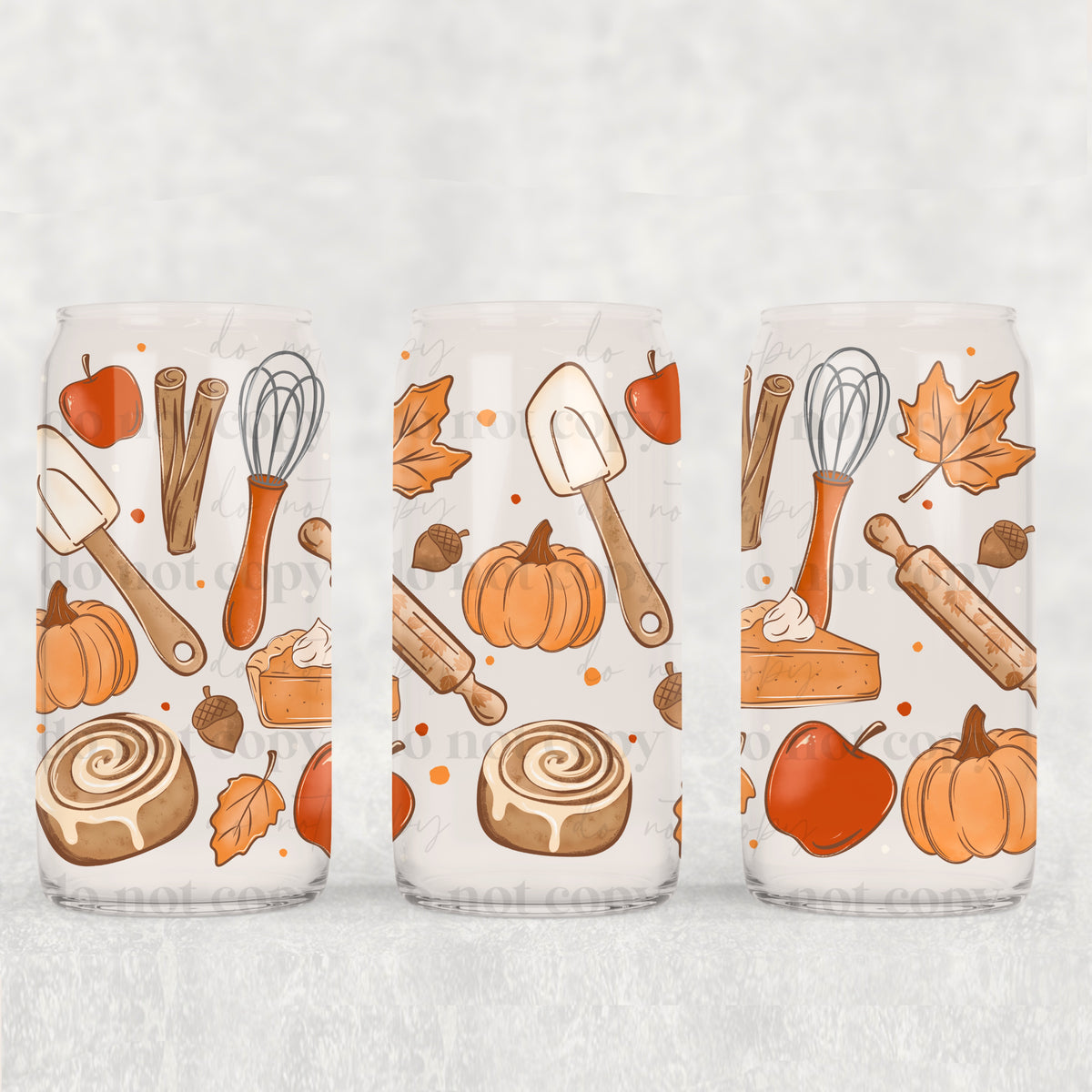 Autumn Things 16oz Glass Wrap