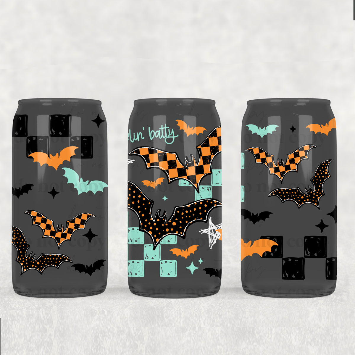 Feelin Batty 16oz Glass Wrap