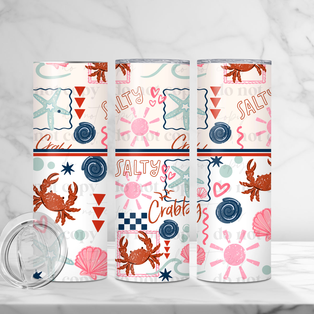 Salty & Crabby Tumbler Wrap