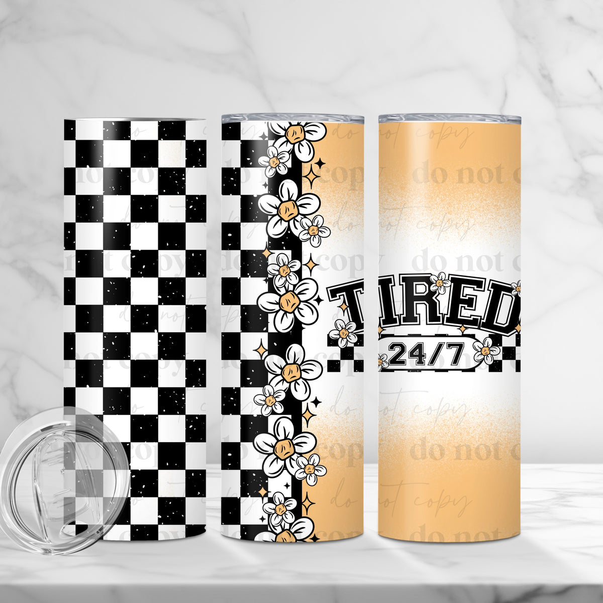 Tired 24/7 Tumbler Wrap