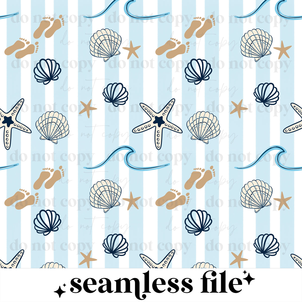 Sun Salt Sand Seamless