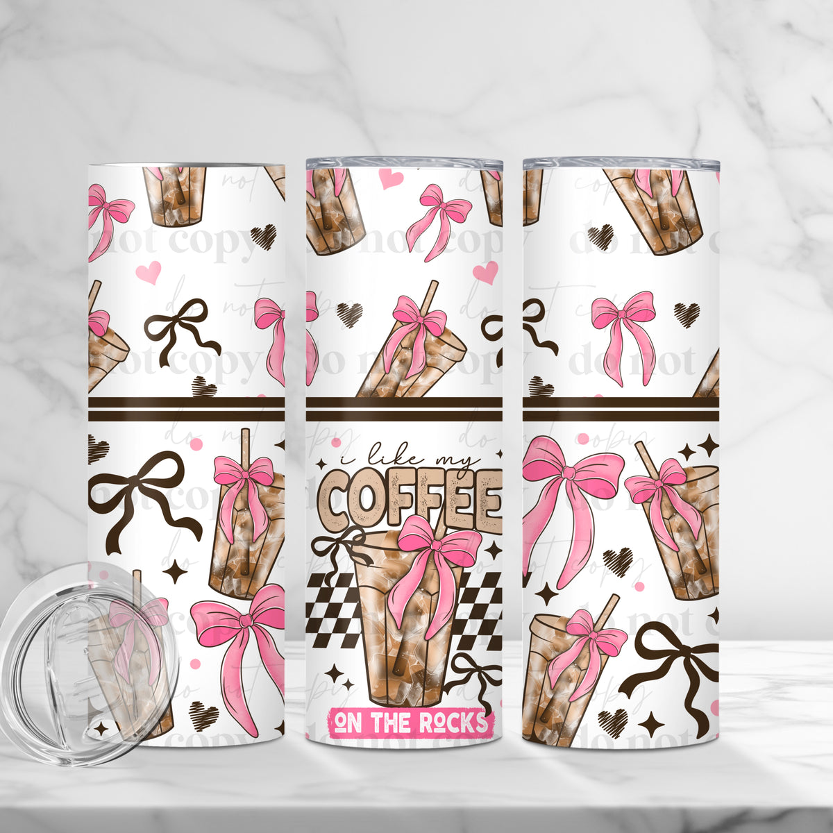 Coffee On The Rocks Tumbler Wrap