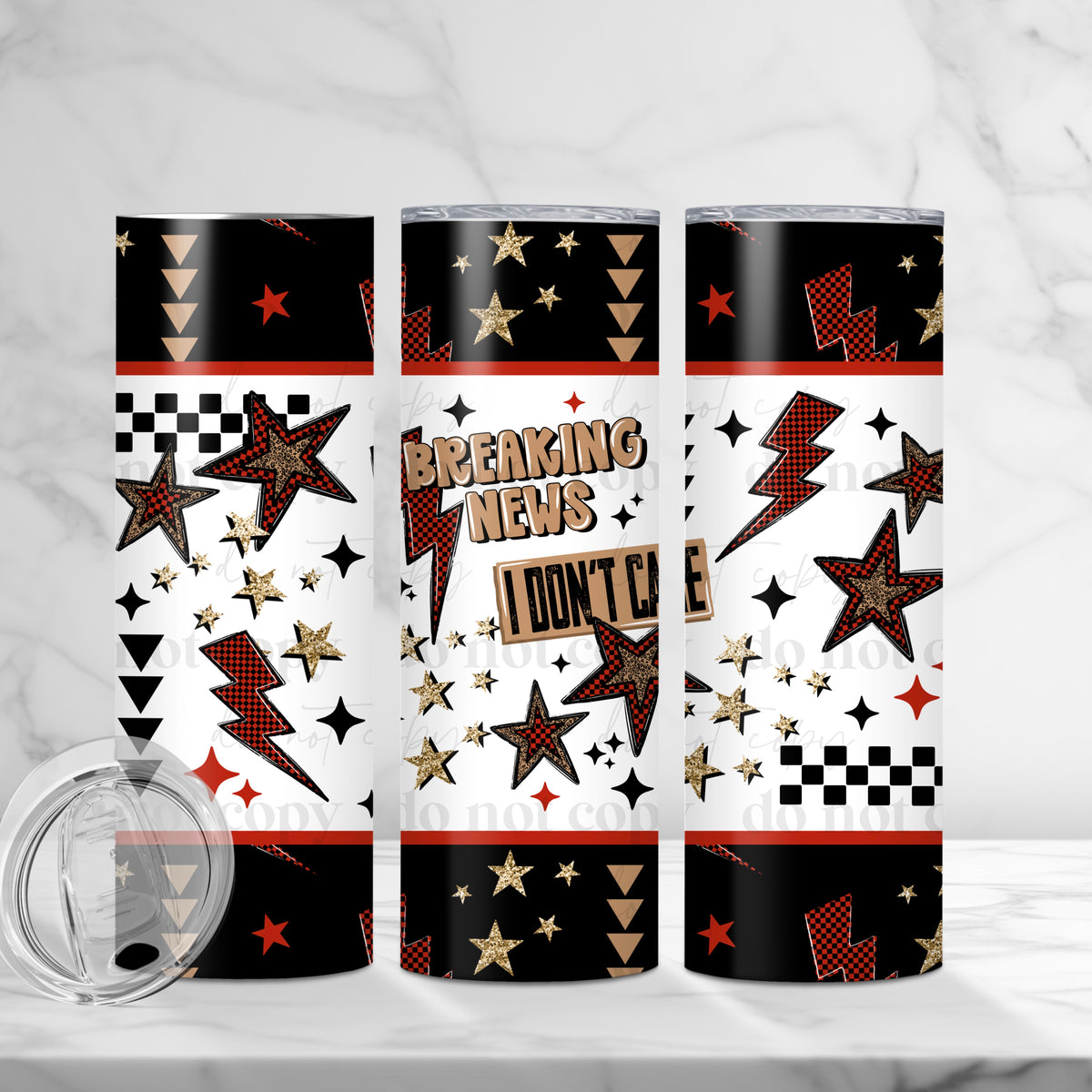 I Don't Care Tumbler Wrap