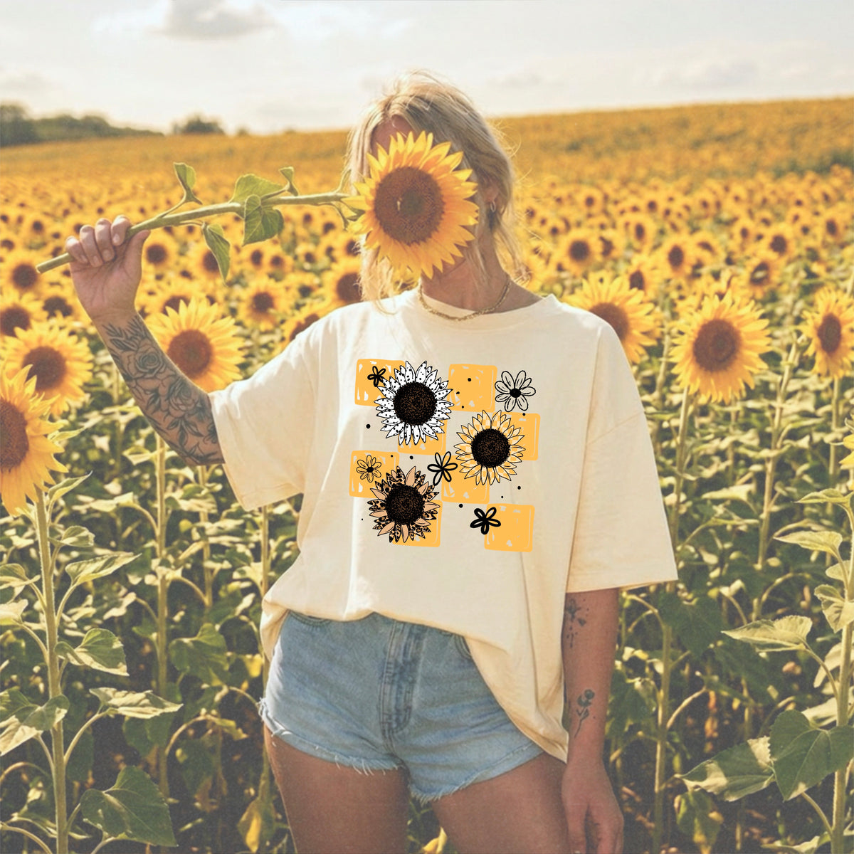 Sunflower Stripes PNG