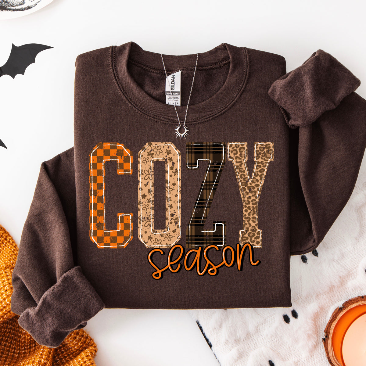 Leopard Fall Cozy Season PNG