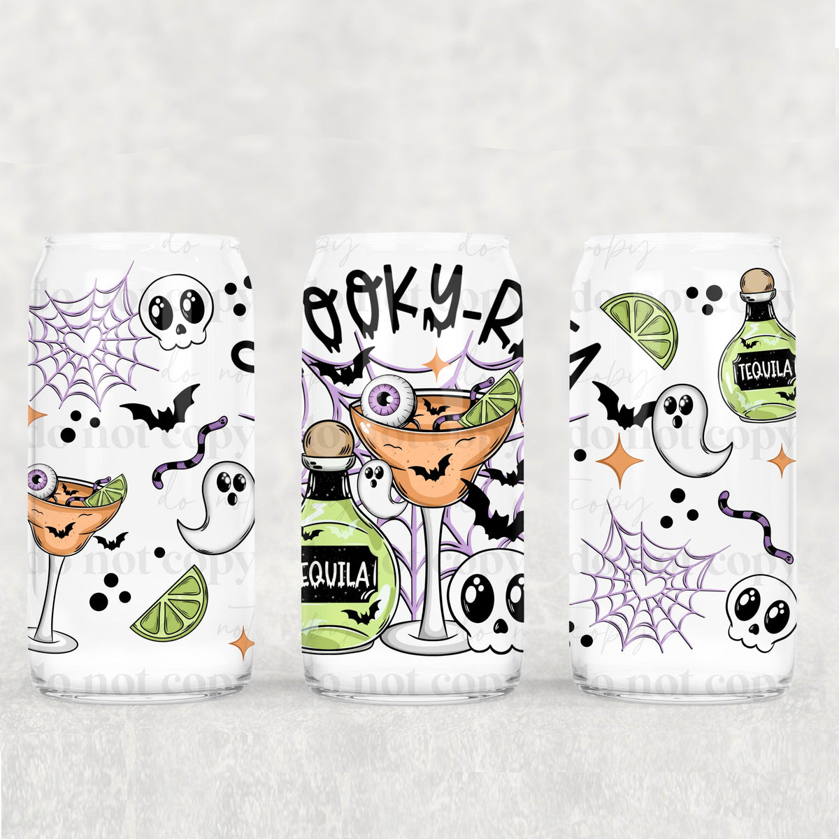 Spooky Rita 16oz Glass Wrap