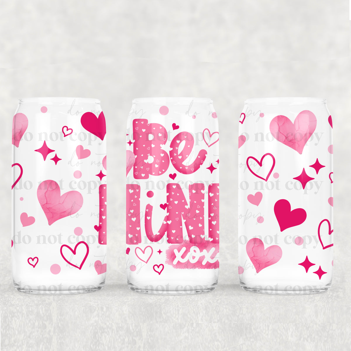 Be Mine 16oz Glass Wrap