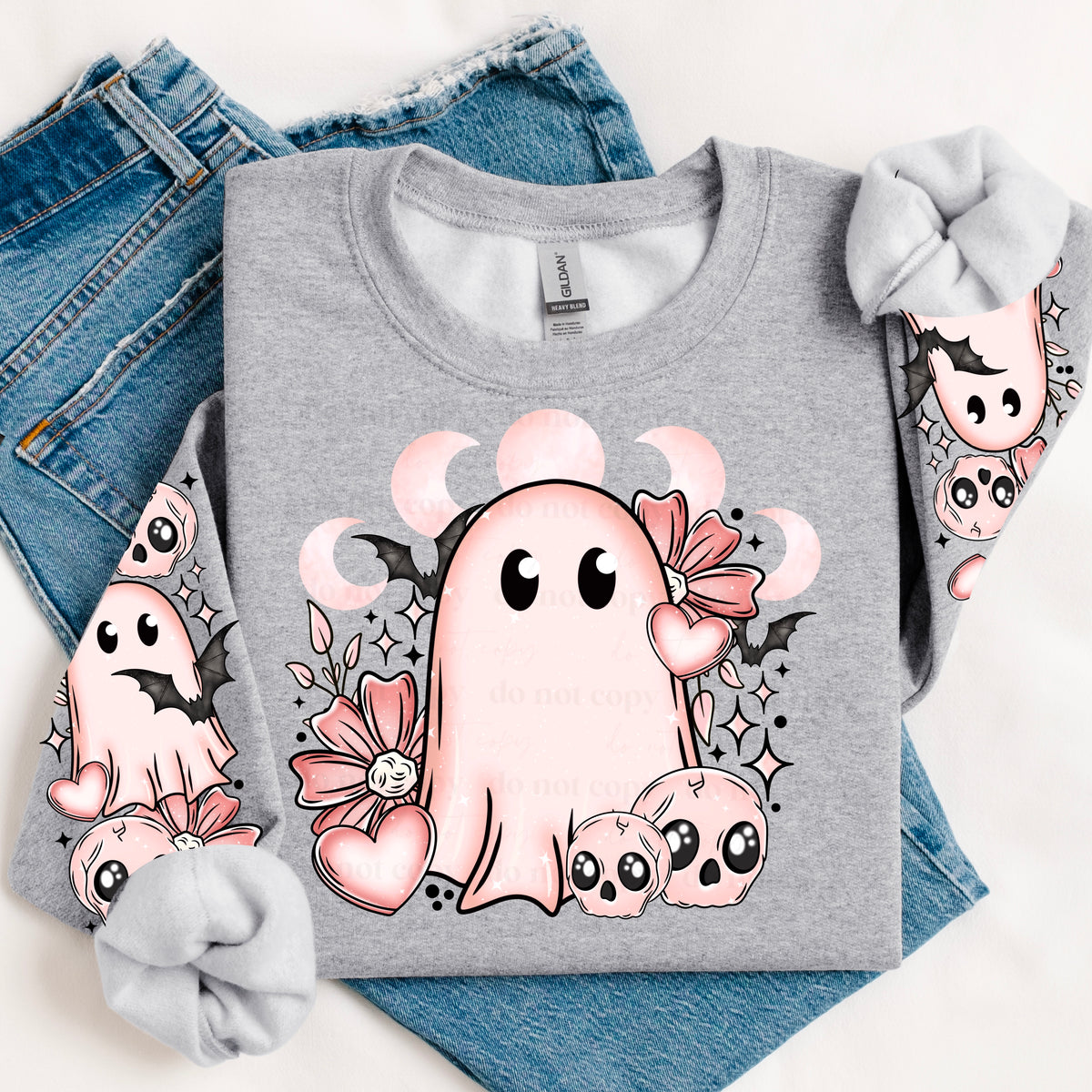 Valentine Ghostie w/ Sleeves PNG