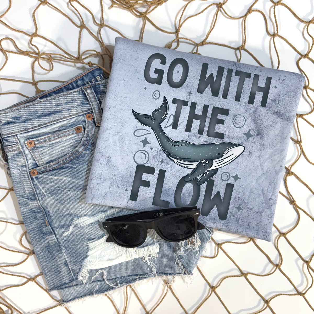 Go With The Flow Whale PNG