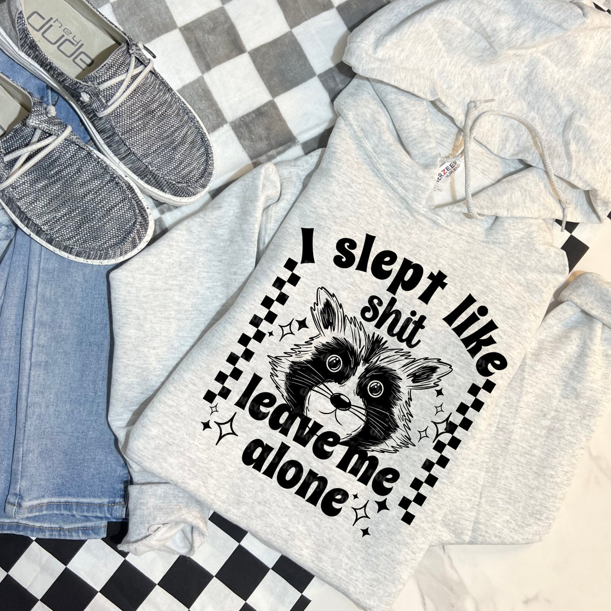 Slept Like S**t Leave Me Alone Single Color PNG