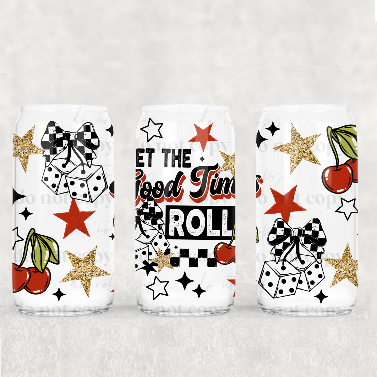 Good Times Roll 16 oz Glass Wrap