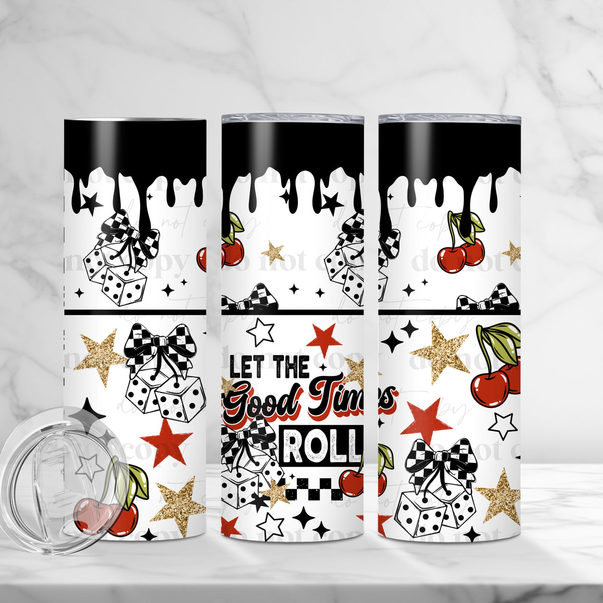 Good Times Roll Tumbler Wrap