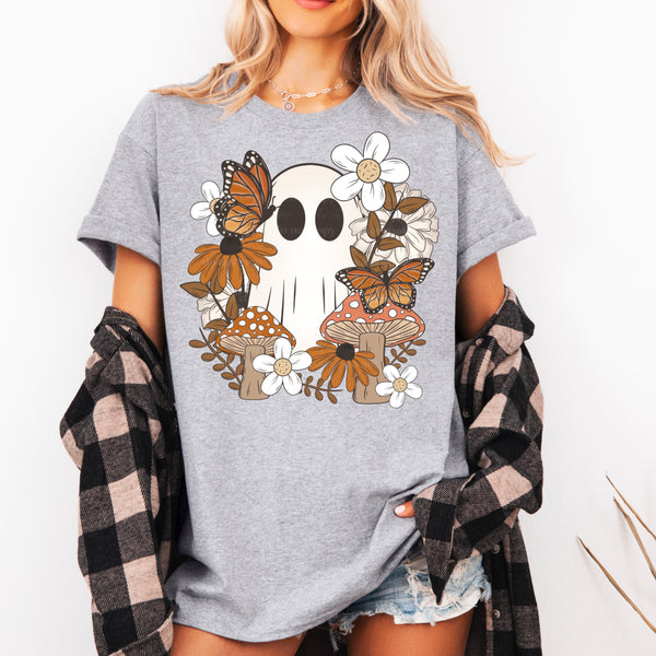 Cottage Core Fall Ghost w/ Sleeves PNG
