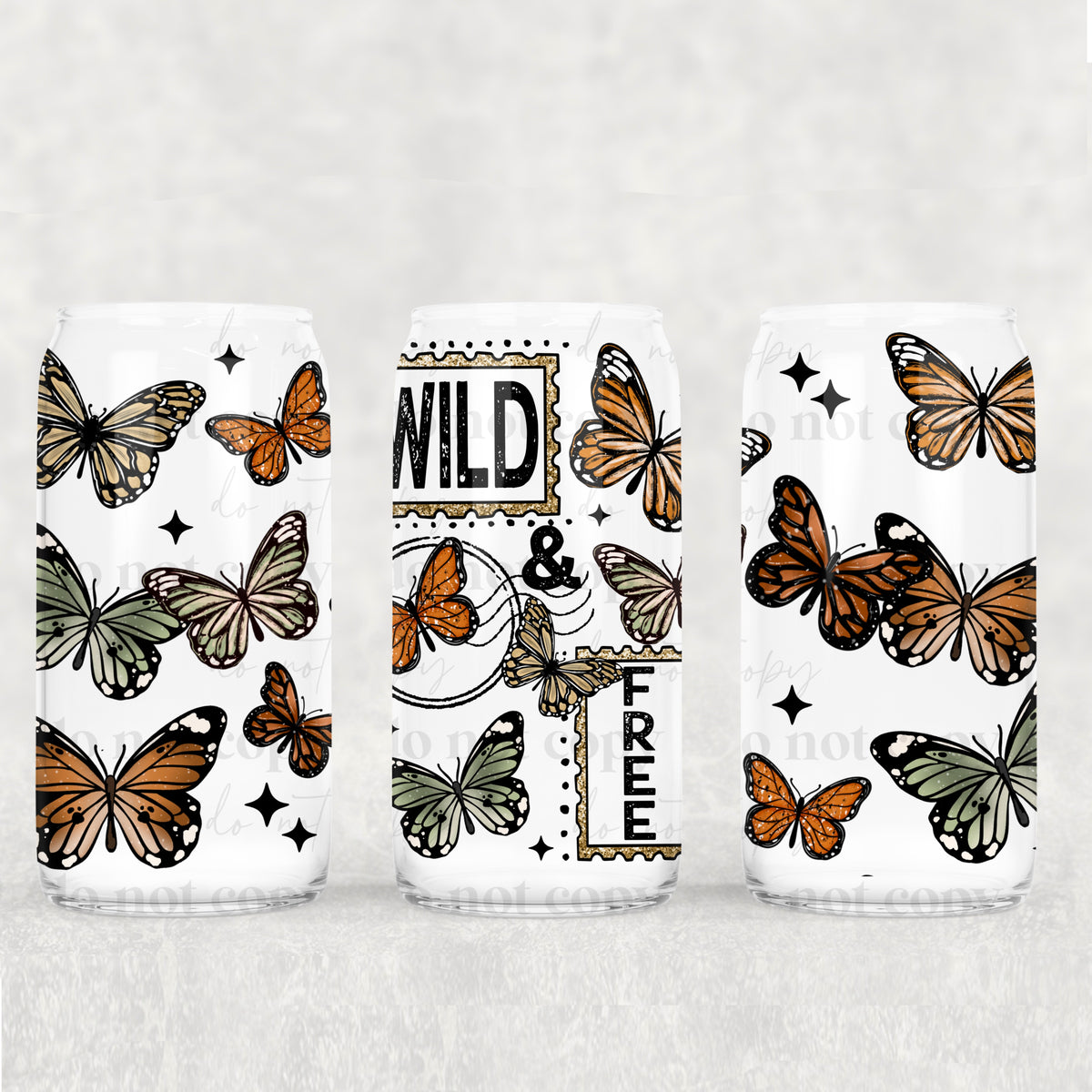 Wildflowers 16 oz Glass Wrap