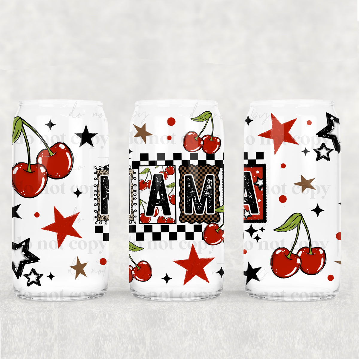 Cherry Mama 16 oz Glass Wrap