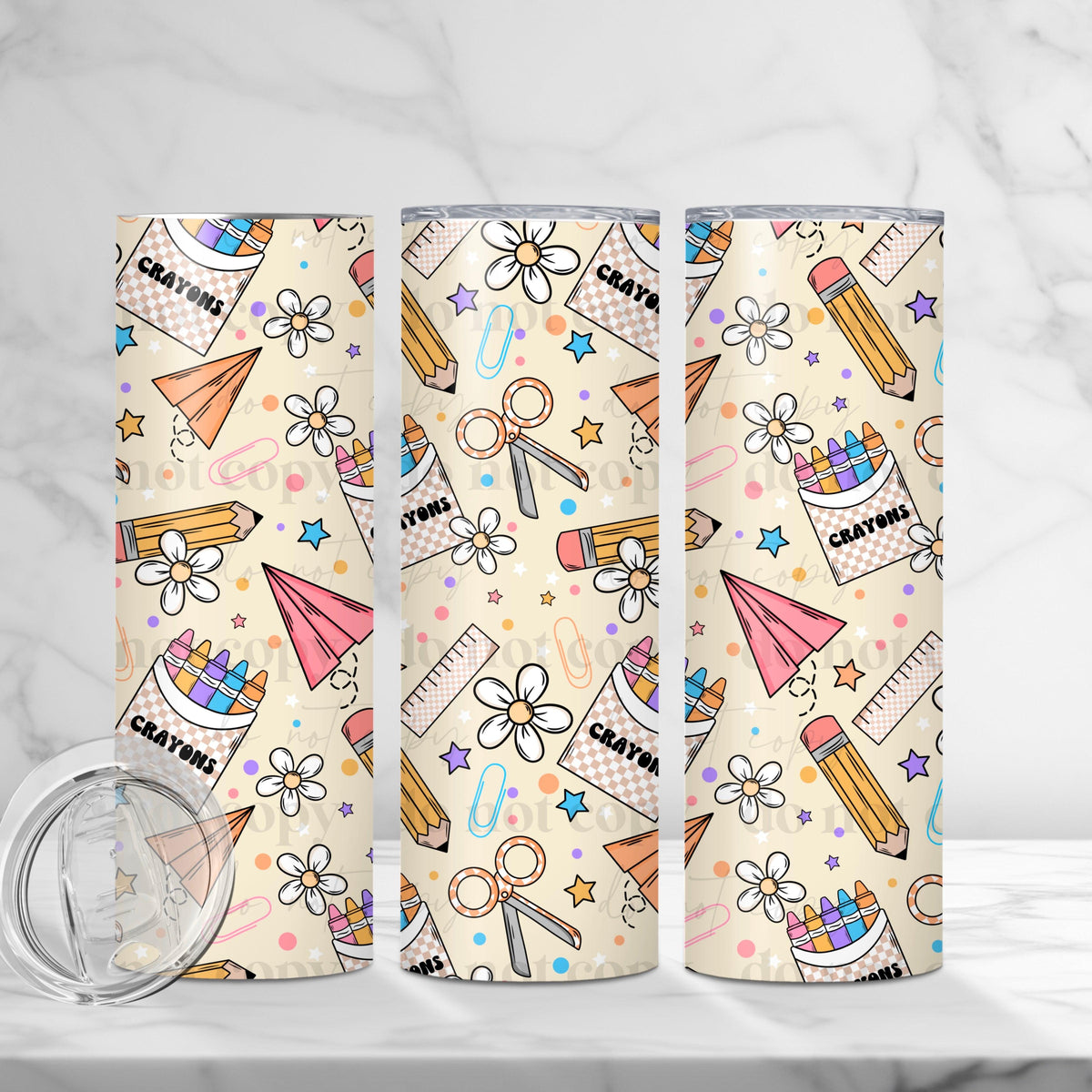 Back To School Tumbler Wrap