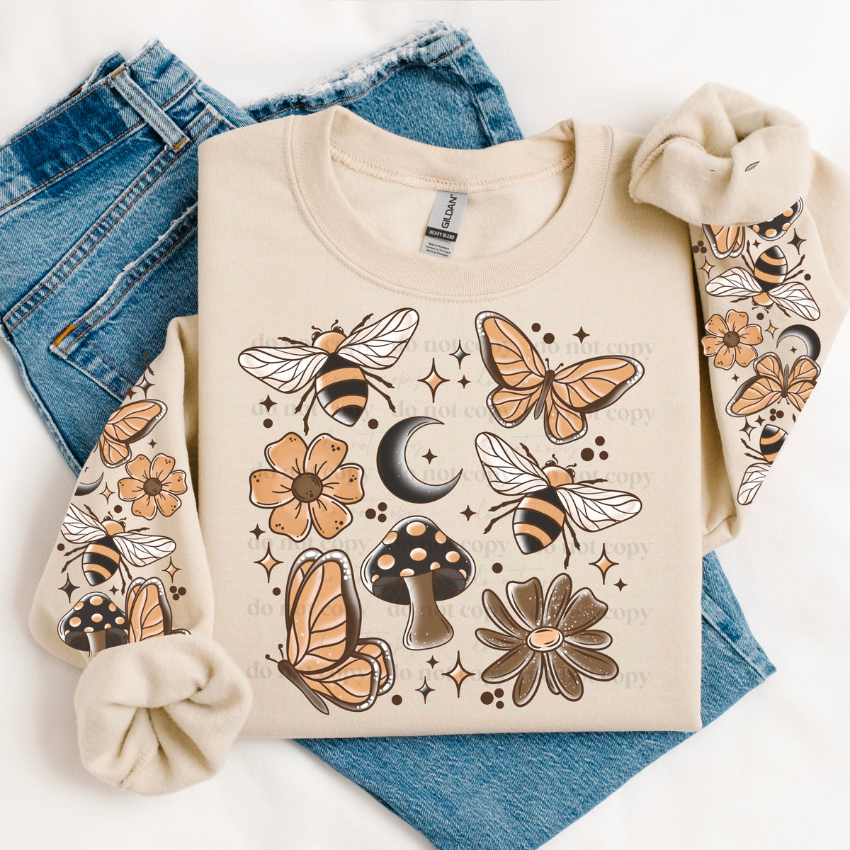 Cottagecore Bees w/ Sleeves PNG