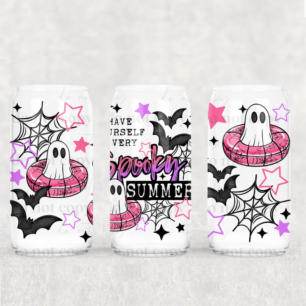 Spooky Summer 16 Oz Glass Wrap