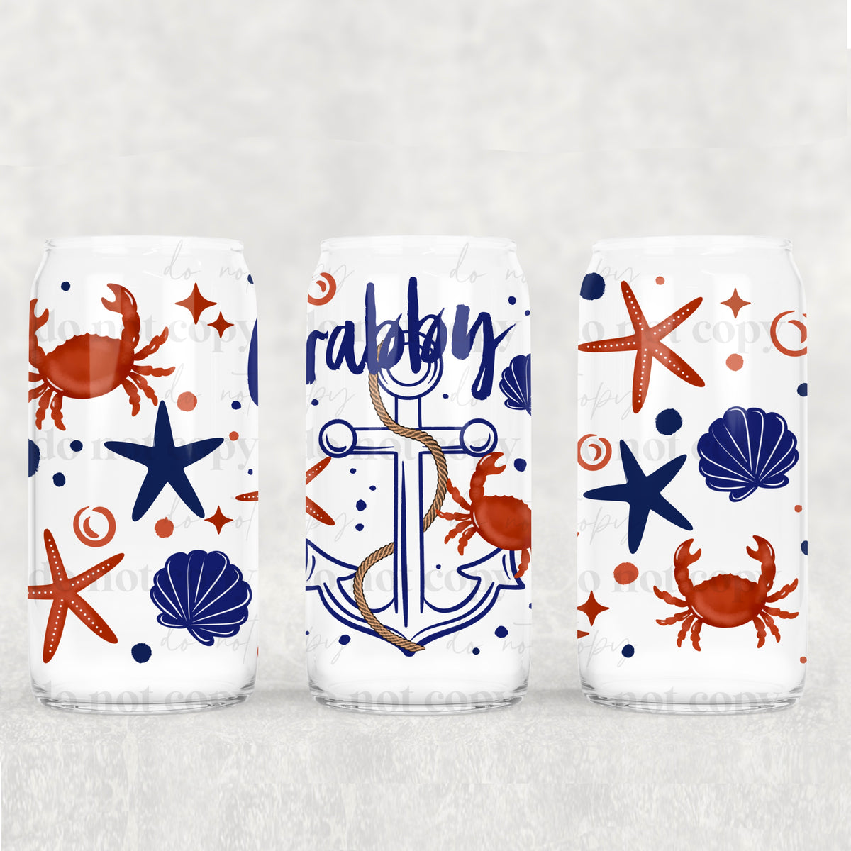 Crabby 16 Oz Glass Wrap