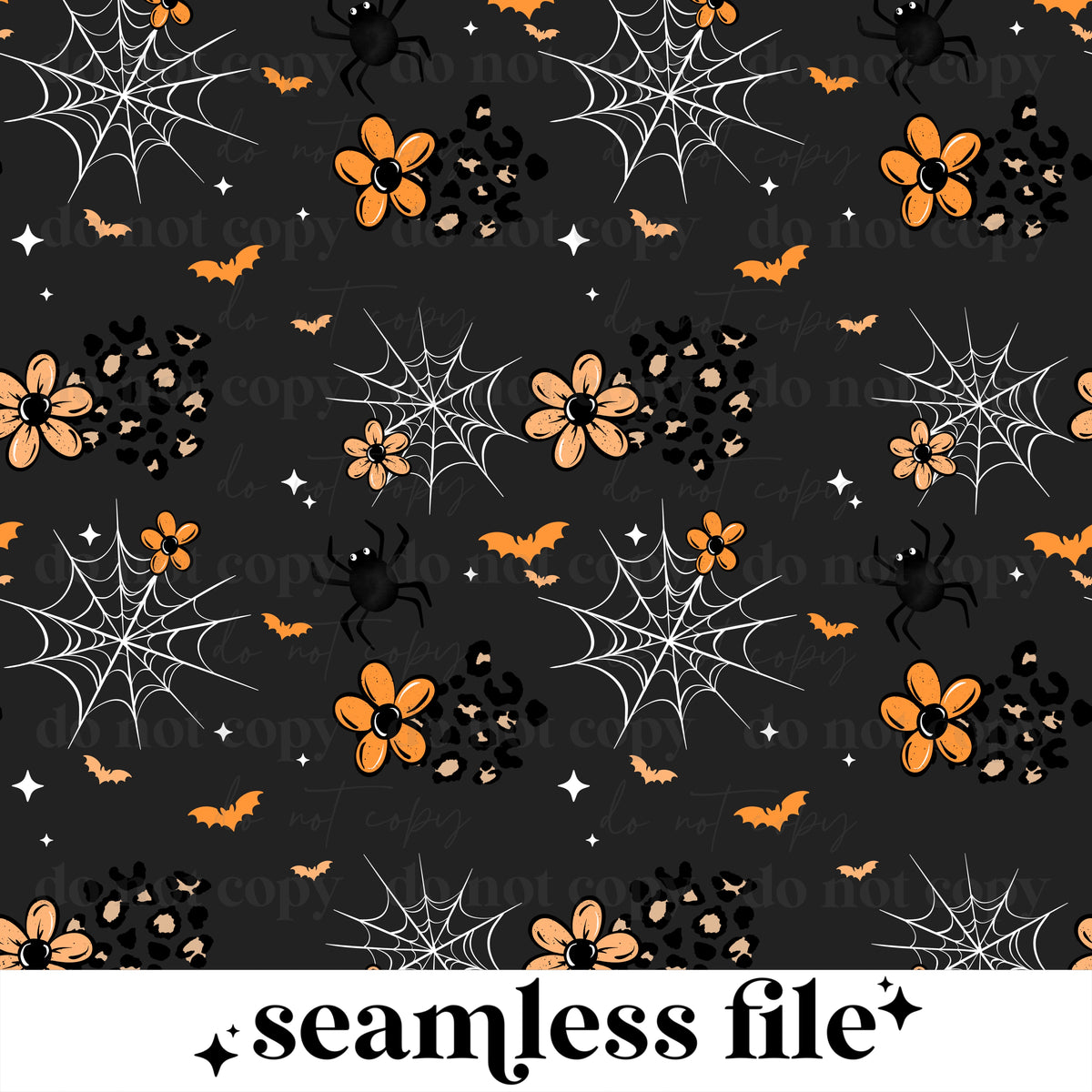 Heart Belongs To Halloween Seamless