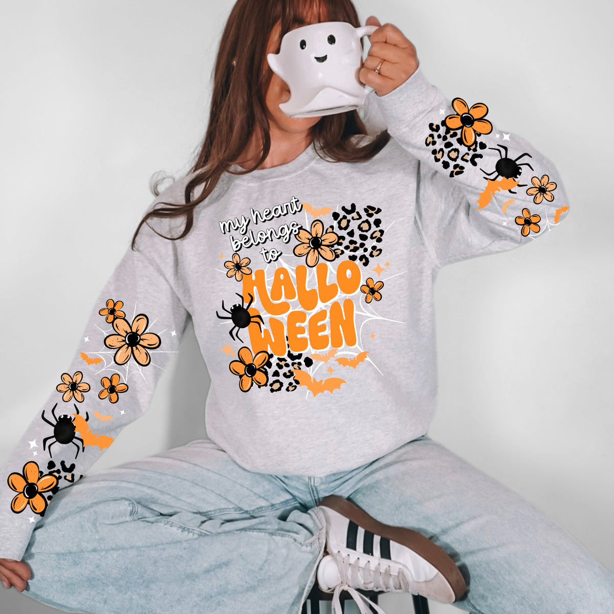 Heart Belongs To Halloween w/ Sleeves PNG