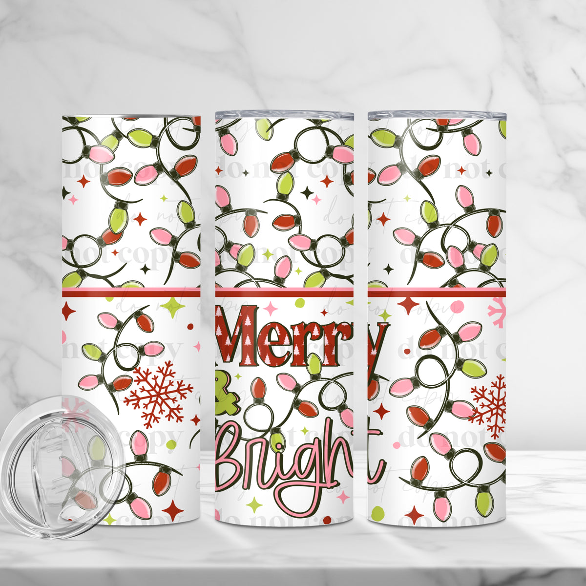 Merry & Bright Tumbler Wrap