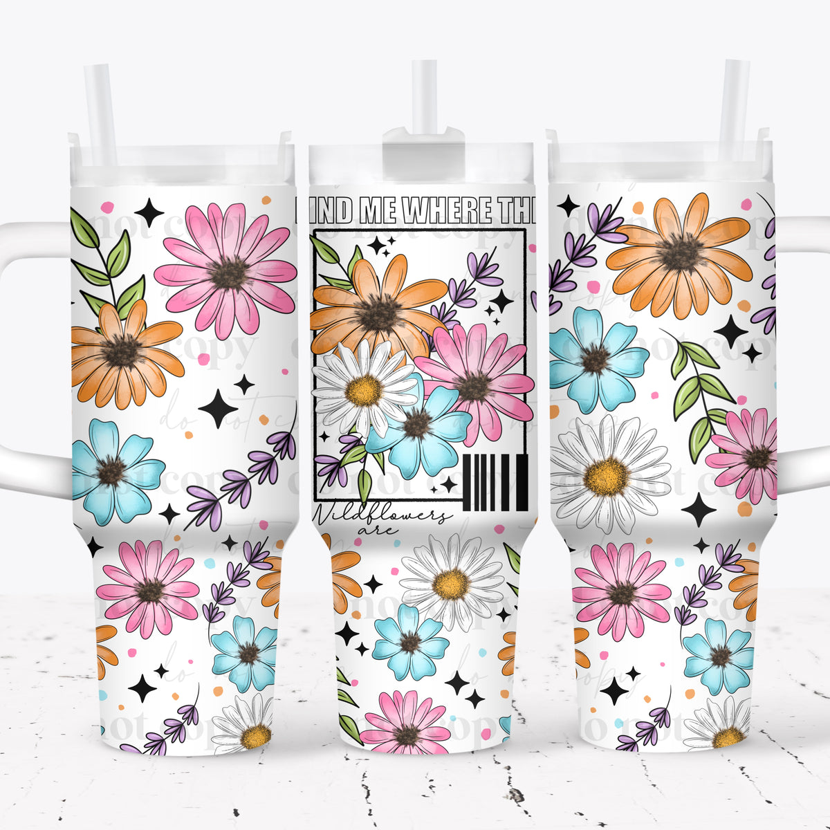 Wildflowers 40oz Tumbler Wrap