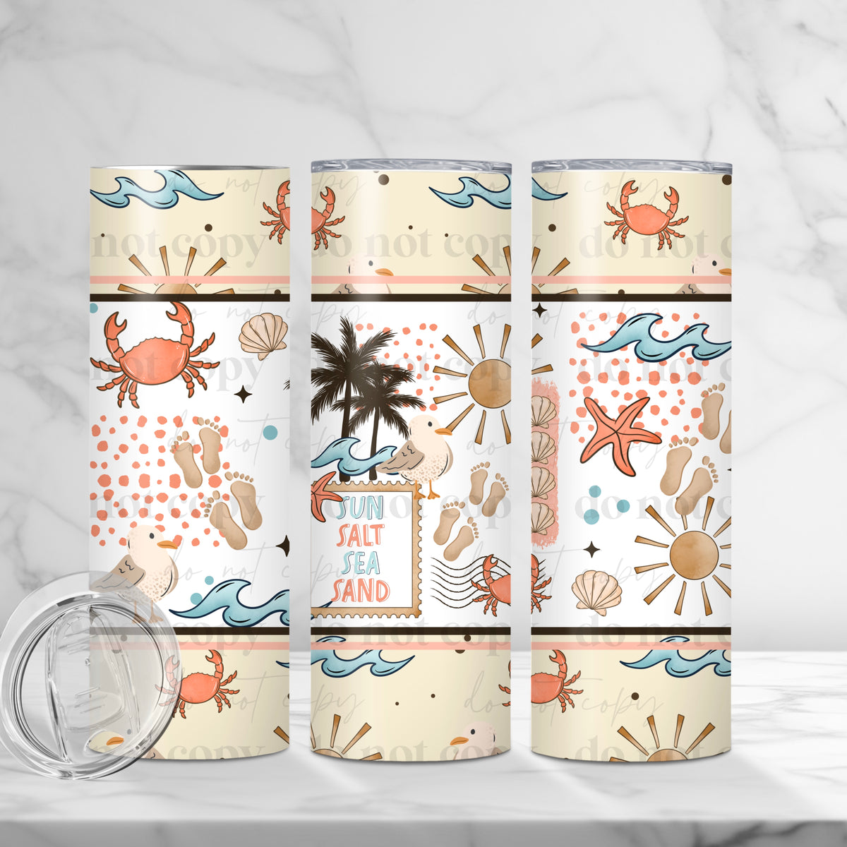 Sun Salt Sea Sand Tumbler Wrap