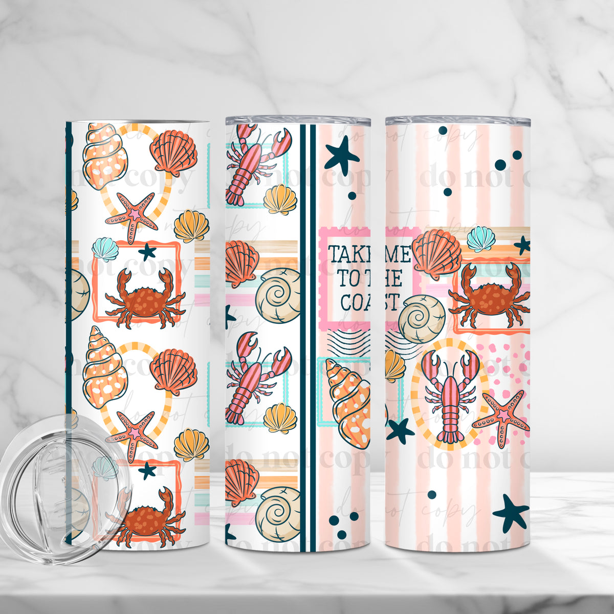 Take Me To The Coast Tumbler Wrap