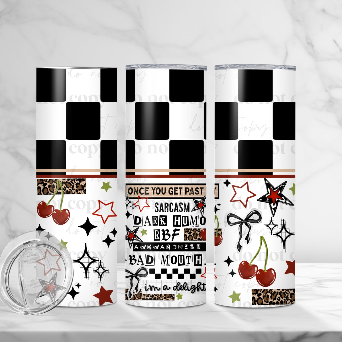 Sarcasm Dark Humour Tumbler Wrap