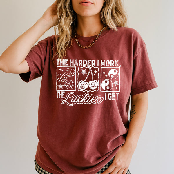 The Luckier I Get Single Color PNG