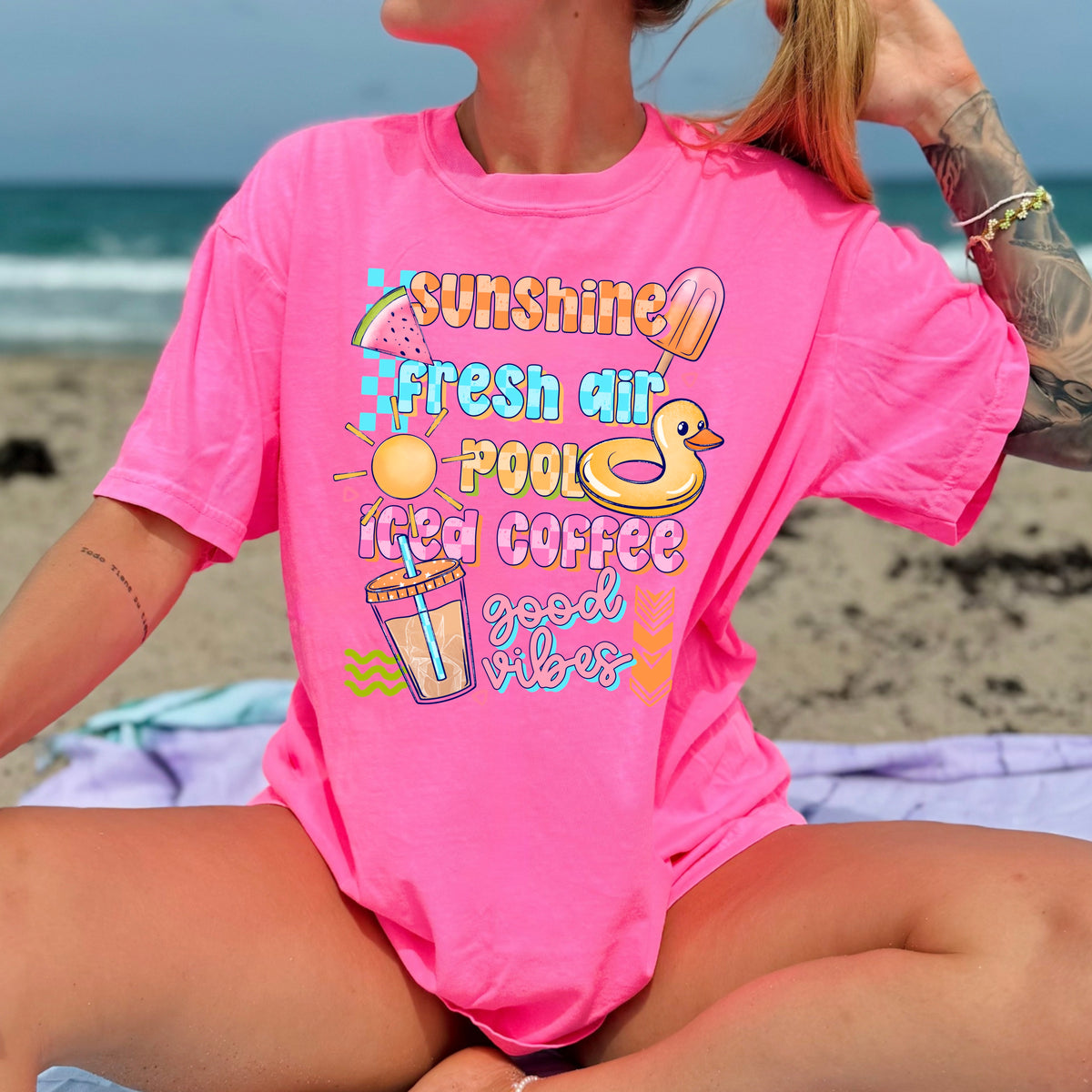 Stacked Summer Things PNG