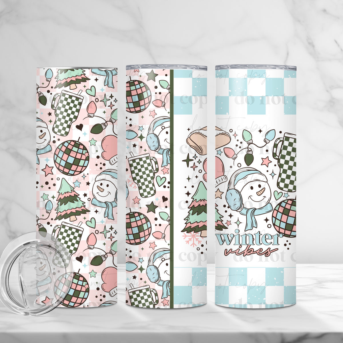 Winter Vibes Tumbler Wrap