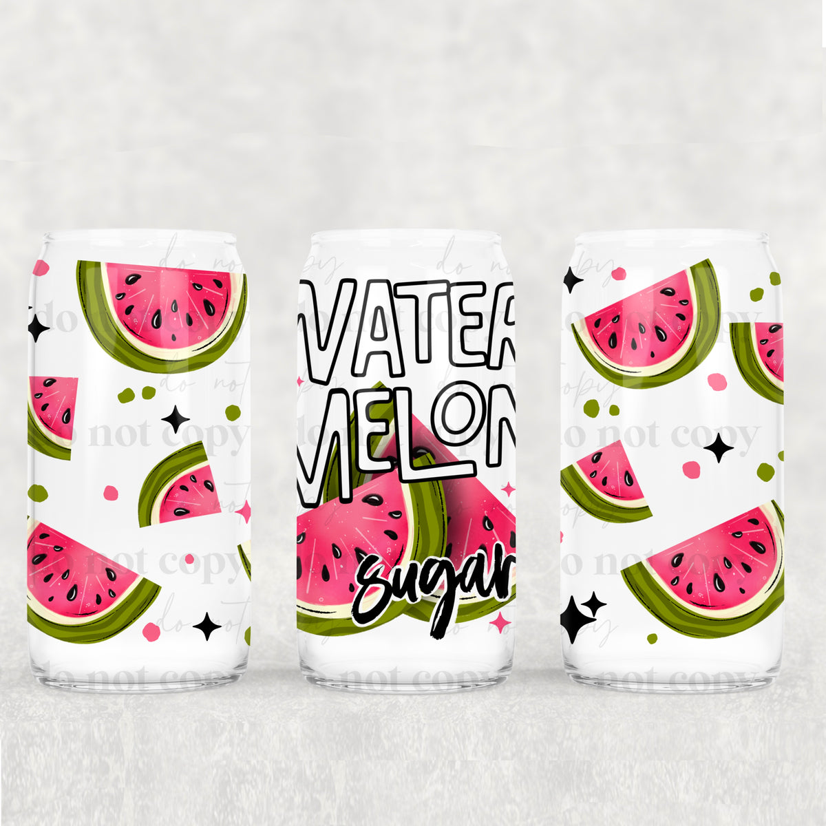 Watermelon Sugar 16oz Glass Wrap