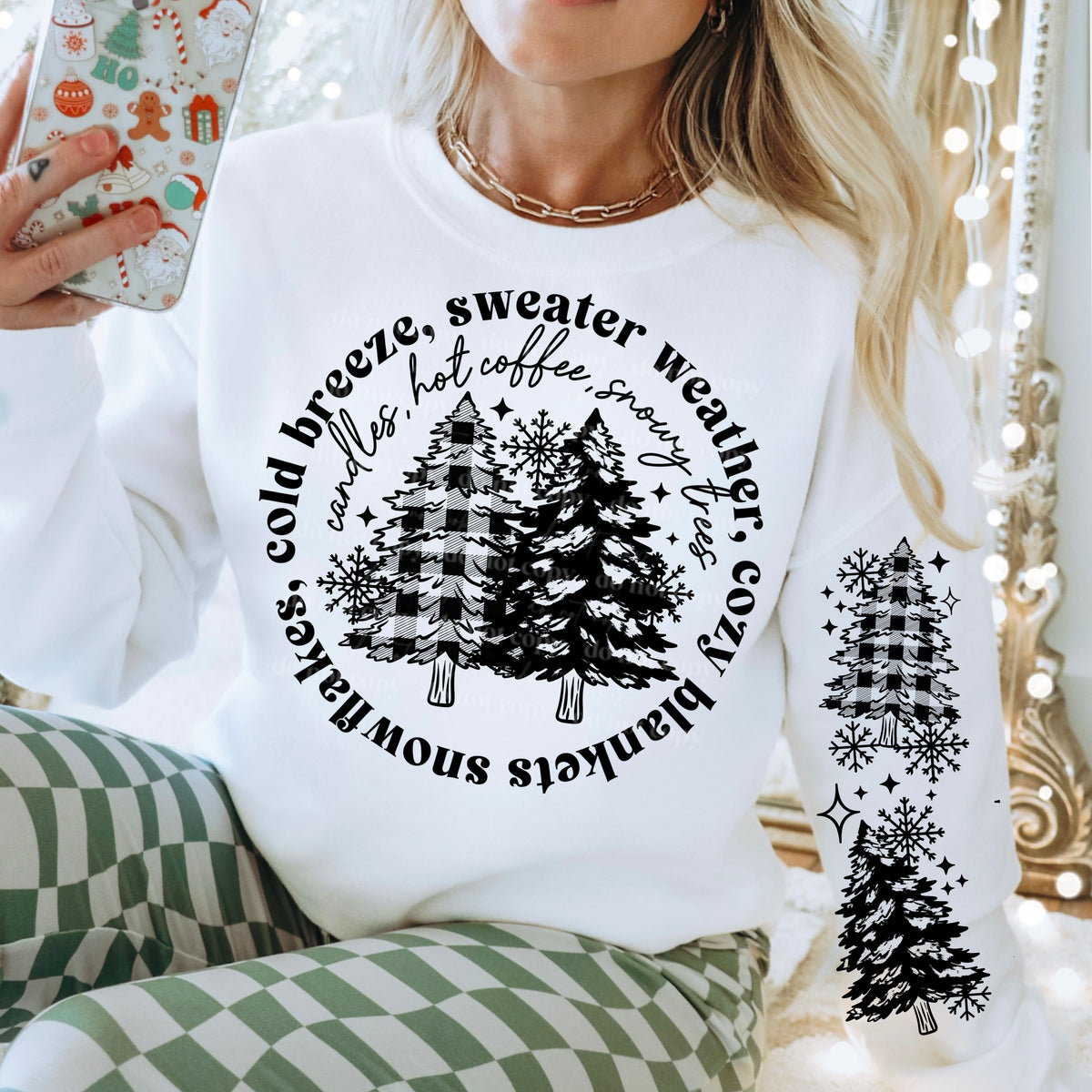 Winter Things w/ Sleeves PNG single color