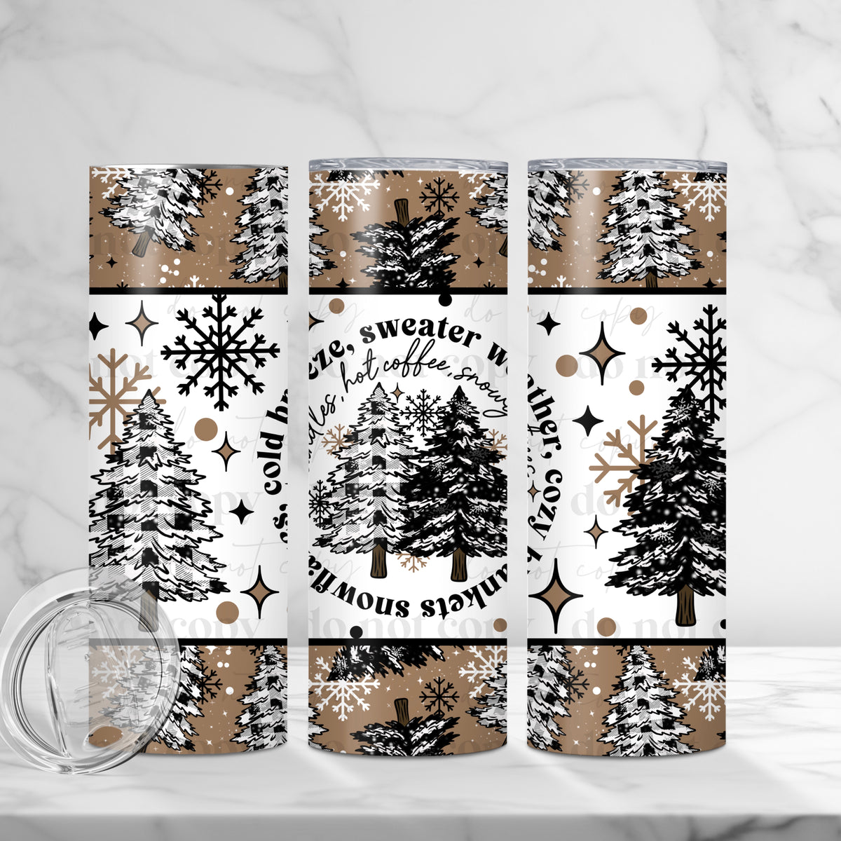 Winter Things Tumbler Wrap