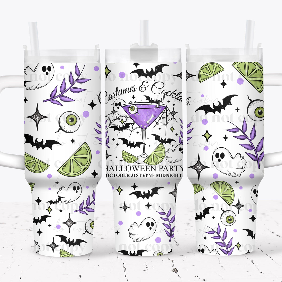 Costumes & Cocktails 40oz Tumbler Wrap