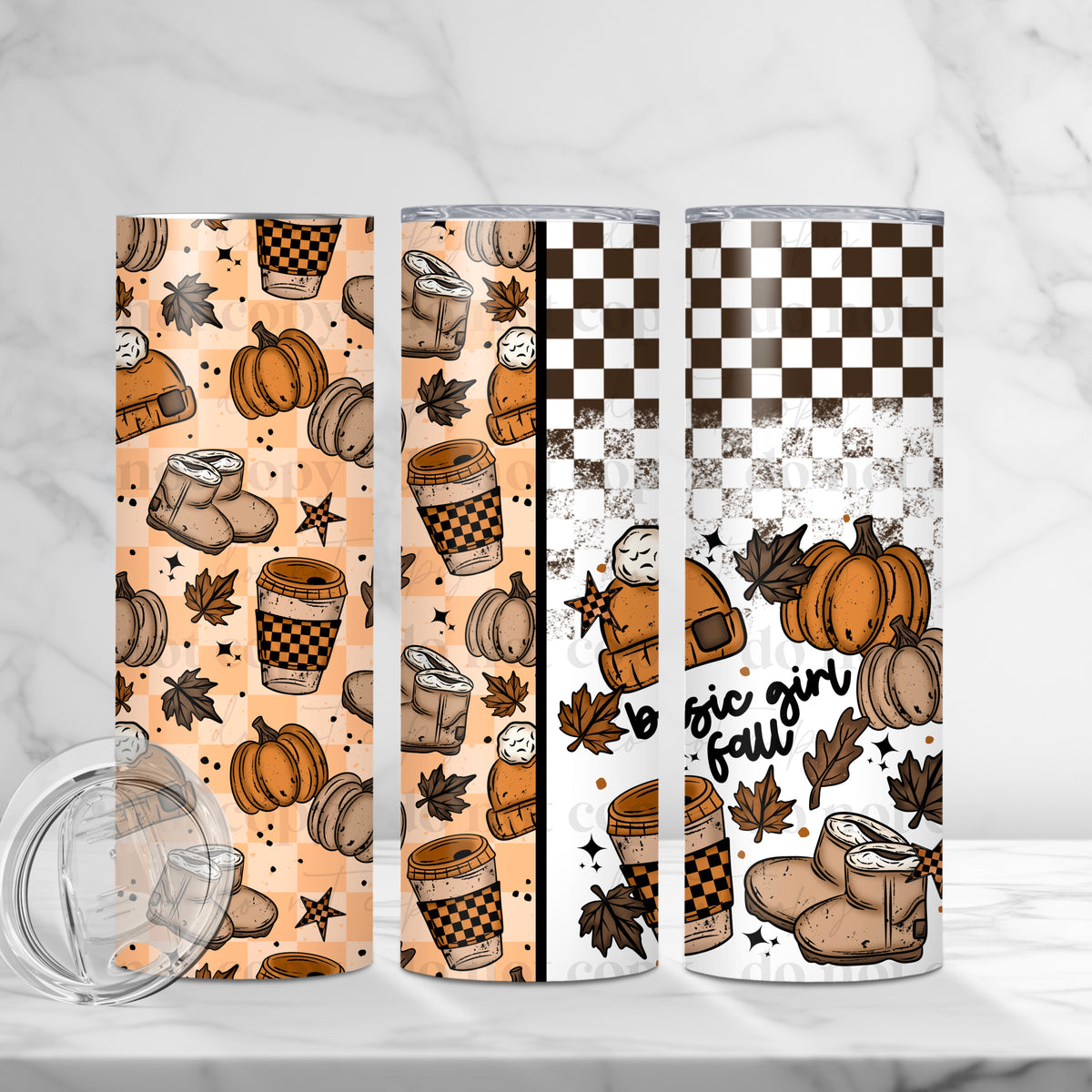 Basic Girl Fall Tumbler Wrap