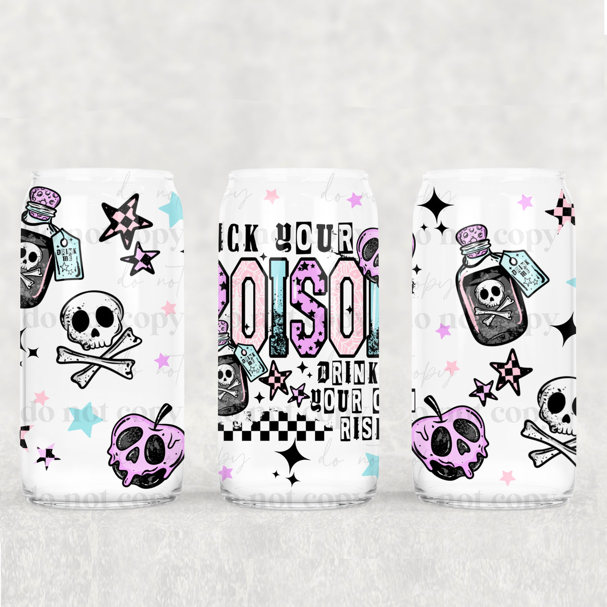 Pick Your Poison 16oz Glass Wrap