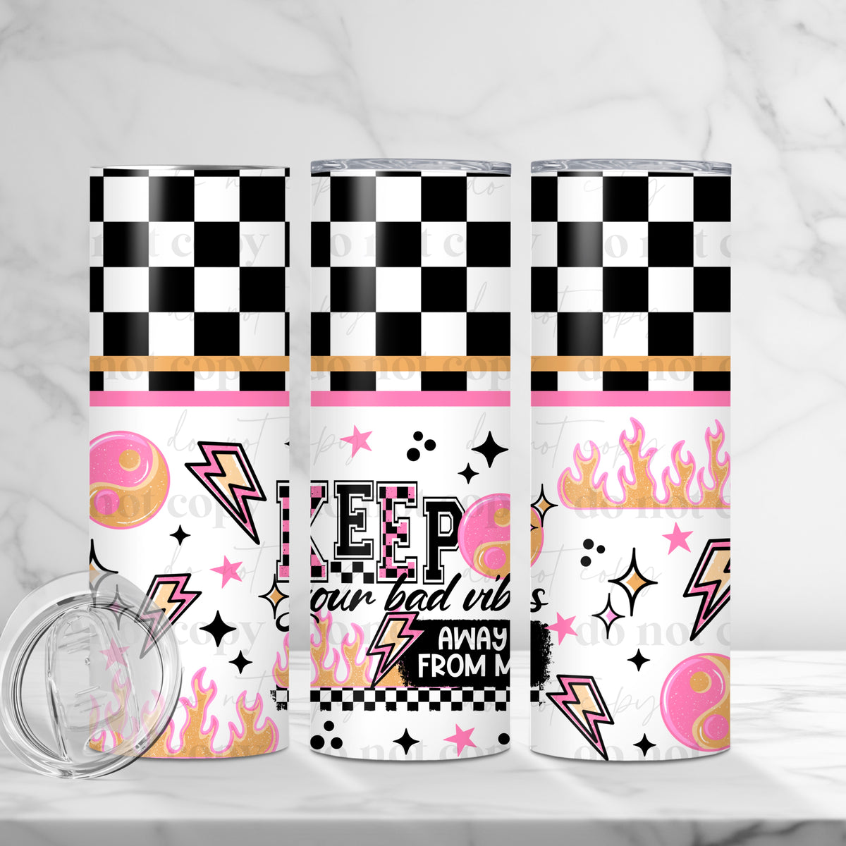 Bad Vibes Tumbler Wrap