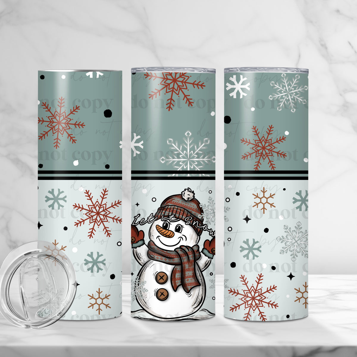 Let It Snow Tumbler Wrap