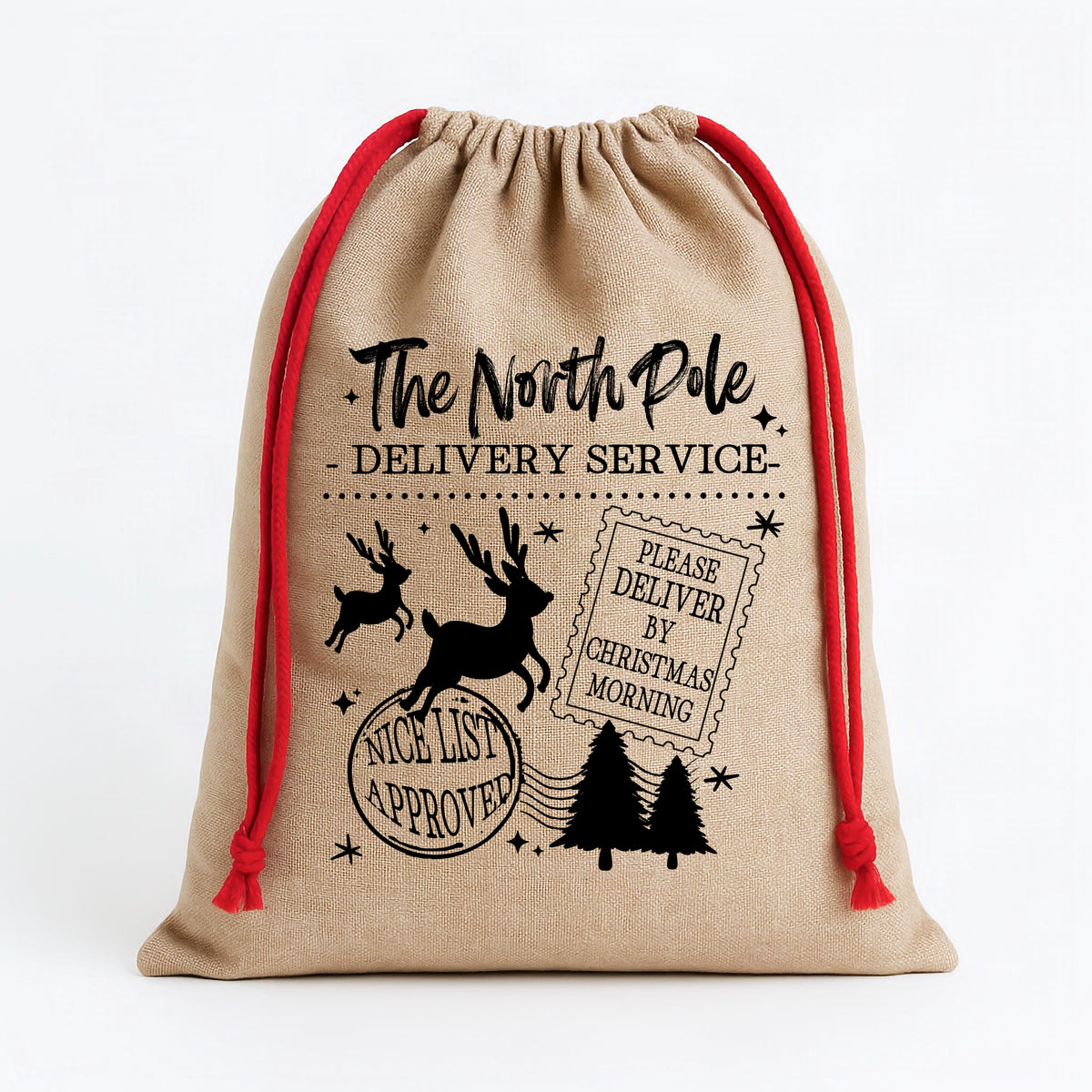 North Pole Delivery Single Color PNG