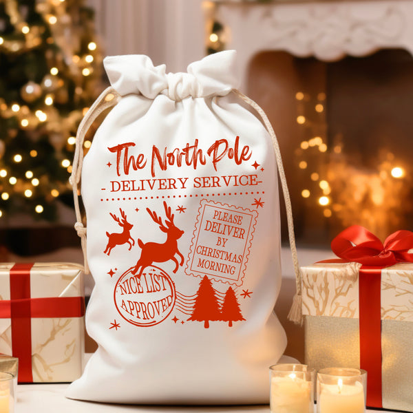 North Pole Delivery Single Color PNG