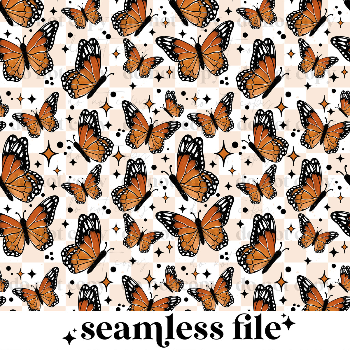 Monarch Butterfly Seamless