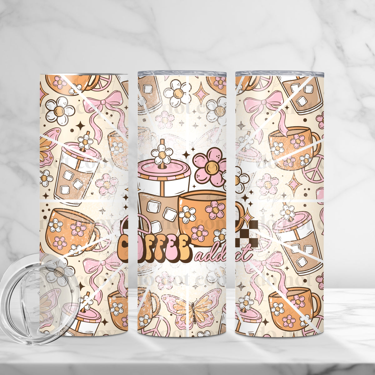 Coffee Addict Tumbler Wrap