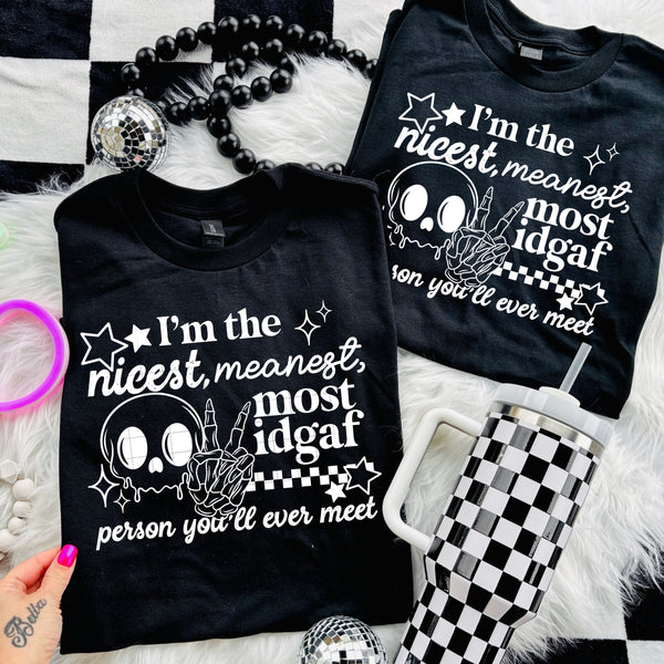 IDGAF Single Color PNG