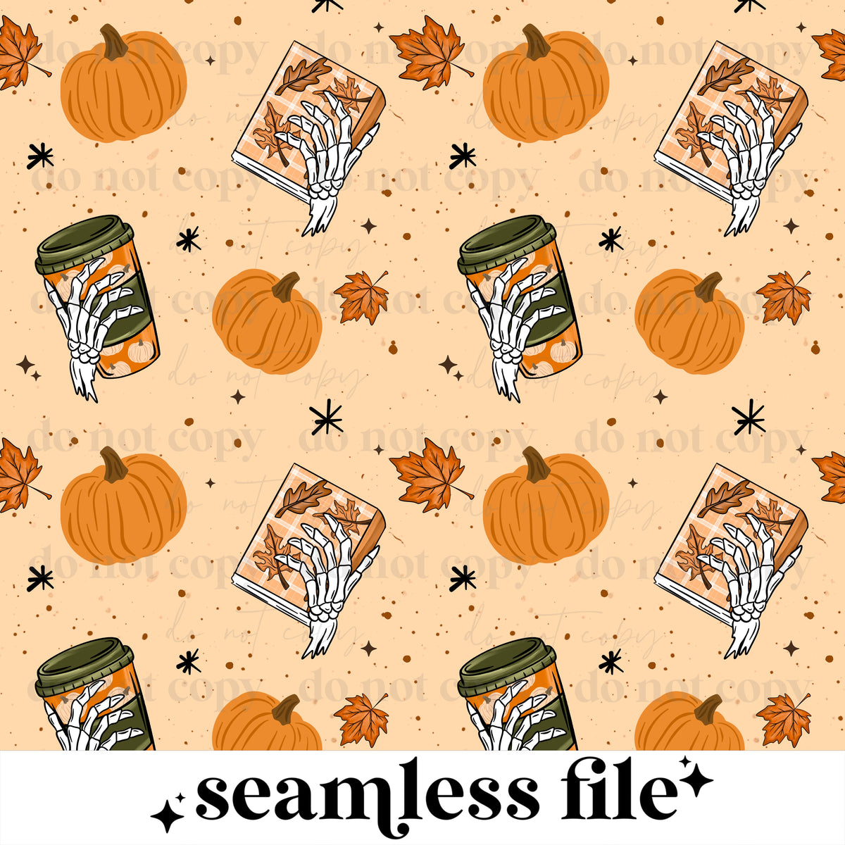 Leaves Are Falling Seamless